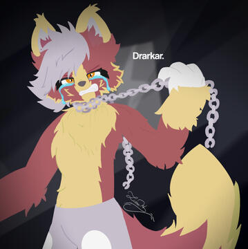Drar (Halfbody, Flat, Abstract Background, Single Character, Lineless)