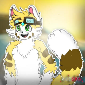 Meetos (Halfbody, Shaded, Detailed Background, Single Character, Black lined)